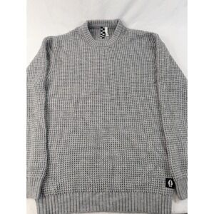 Bearded Goat Thick XL  Odis Boatyard Sweater Gray Merino Wool Blend Chunky Knit